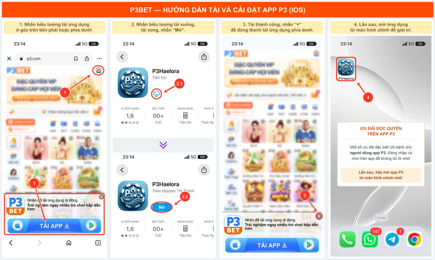 Hướng dẫn cài ứng dụng P3 trên iOS