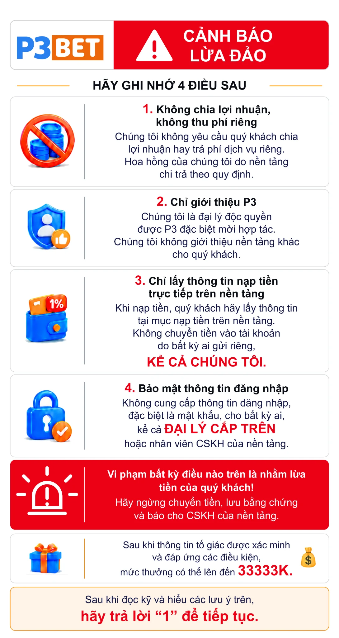 Cảnh báo lừa đảo và giả mạo P3